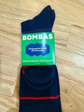 Bombas NWT Compression Socks 15-20mmHG Men's Size Large Midweight